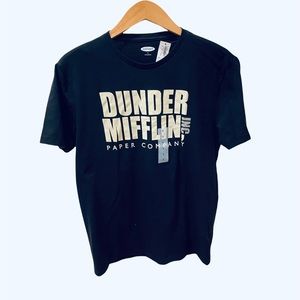 NWT The Office Dunder Mifflin TV Show Graphic Shirt S Black Michael Scott